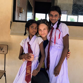 Freya on her visit to Sri Lanka