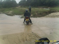 Sri Lanka road washed away