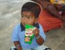 Sri Lanka school boy drinking