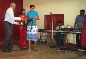 Ocean Stars Trust giving Christmas gifts in Sri Lanka