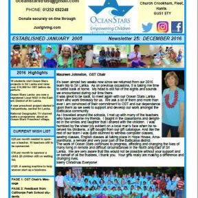 Ocean Stars Newsletter