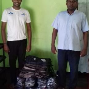Donation of school bags