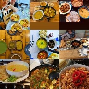 Plates of curry