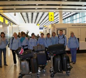 At the airport