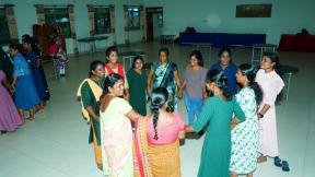 Teachers dancing in Sri Lanka