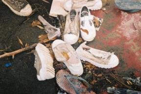 Flood debris in a childrens home