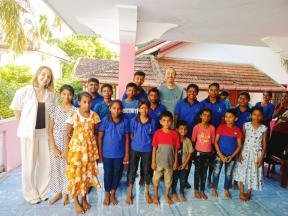 Visiting childrens home in Sri Lanka