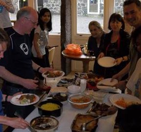 Charity curry dinner in Scotland for Ocean Stars Trust