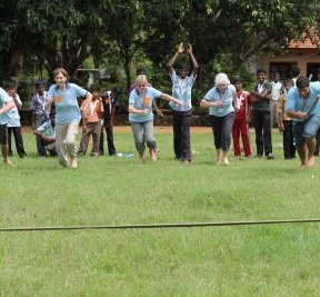 Running races at Grace childrens home